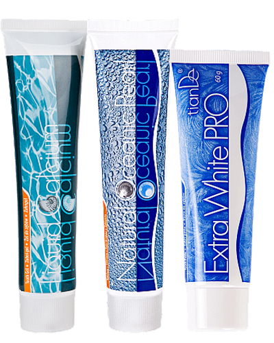 -10%  комплект Течен калций + Океански перли+ Extra White PRO