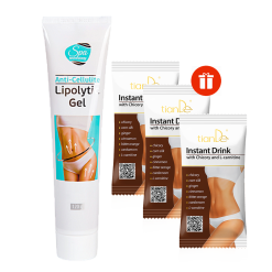 Антицелулитен гел – липолитик + подарък 3 броя “Slim-coffee”