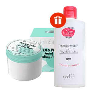 Пилинг тампони за лице – ПОДАРЪК мицеларна вода с фитокомплекс