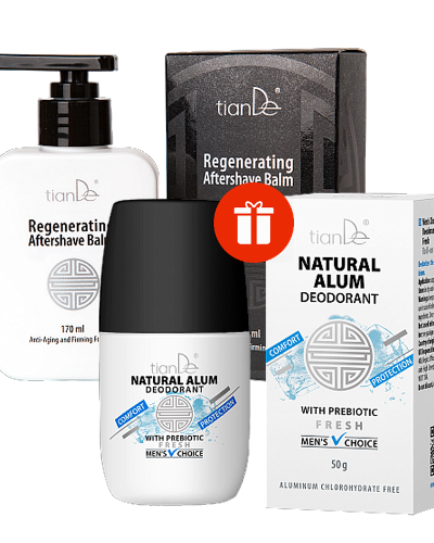 Възстановяващ балсам след бръснене – ПОДАРЪК: дезодорант стипца „Мъжки избор“