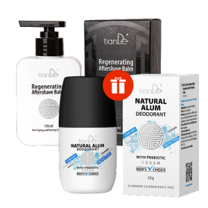 Възстановяващ балсам след бръснене – ПОДАРЪК: дезодорант стипца „Мъжки избор“