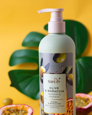 Възстановяващ шампоан с маслини и маракуя, 370 гр.