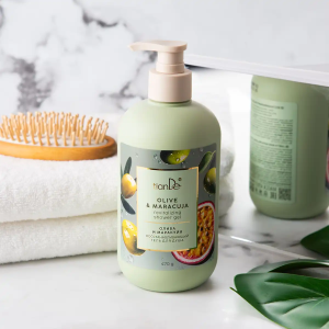 Възстановяващ душ гел с маслини и маракуя, 470 гр.