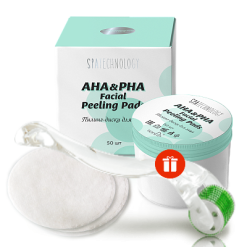 Пилинг тампони за лице AHA & PHA – ПОДАРЪК Мезоролер за лице