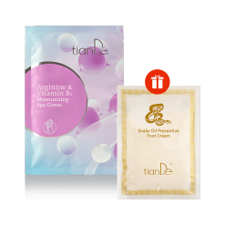 СПА ръкавици - подарък Профилактичен крем със змийска мас