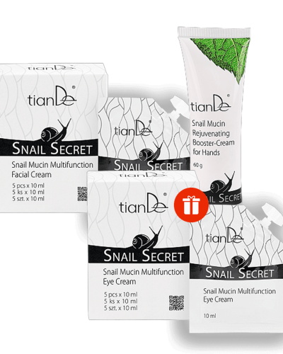Комплект Snail Secret – Крем за ръце и крем за лице + Подарък крем за околоочния контур